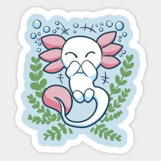 Giggling Axolotl - Cute Axolotl Design Sticker